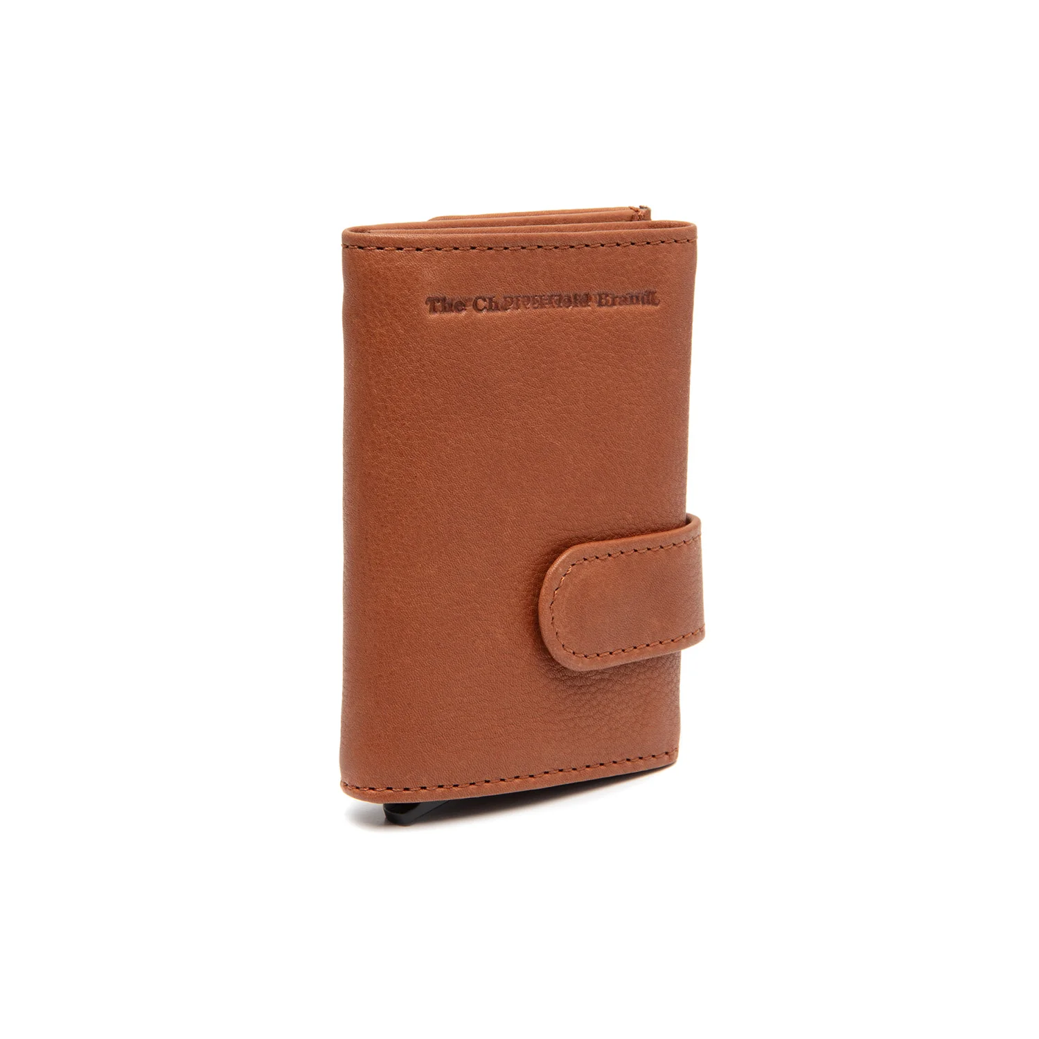 Leather Card Holder Cognac Iriona - Image 5