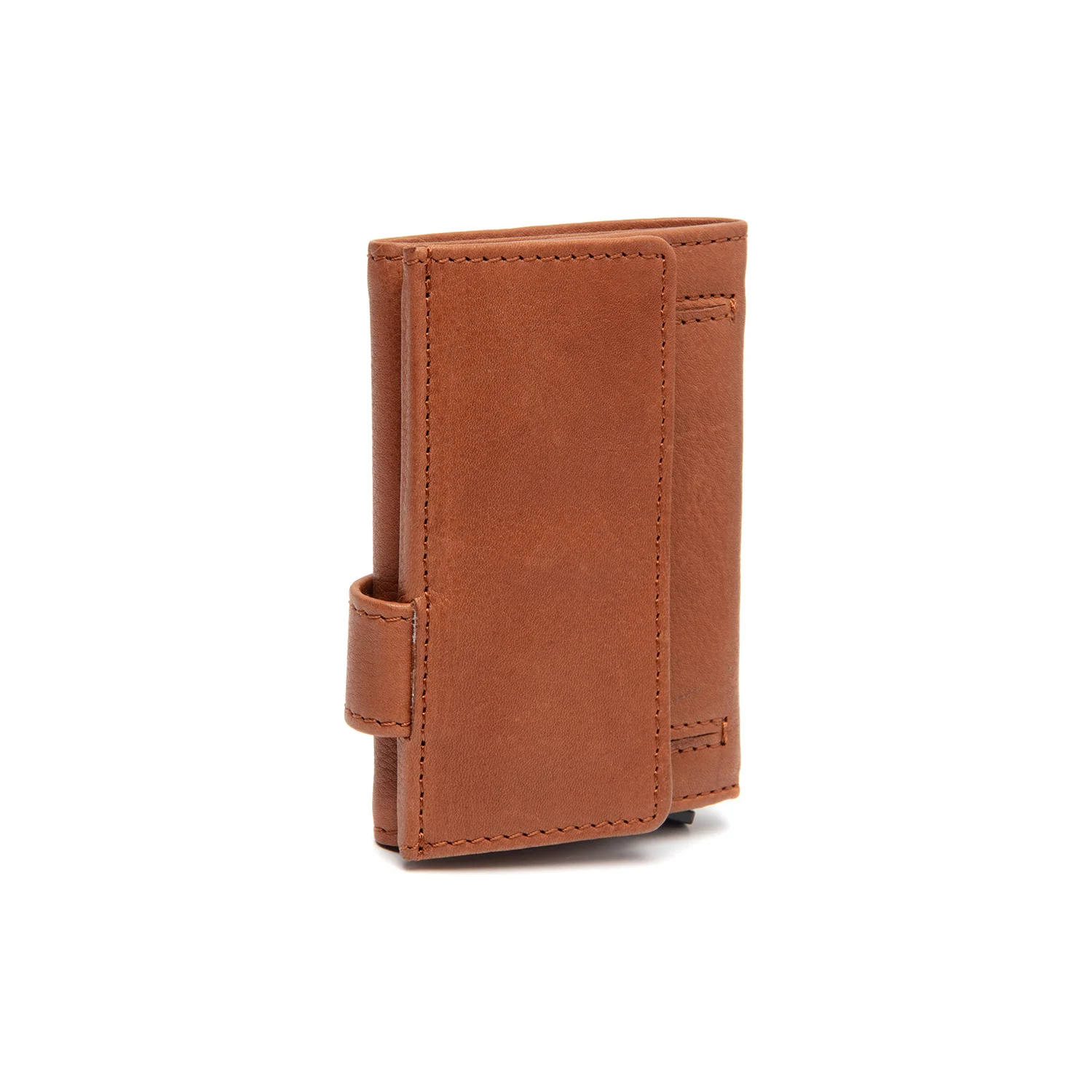 Leather Card Holder Cognac Iriona - Image 6