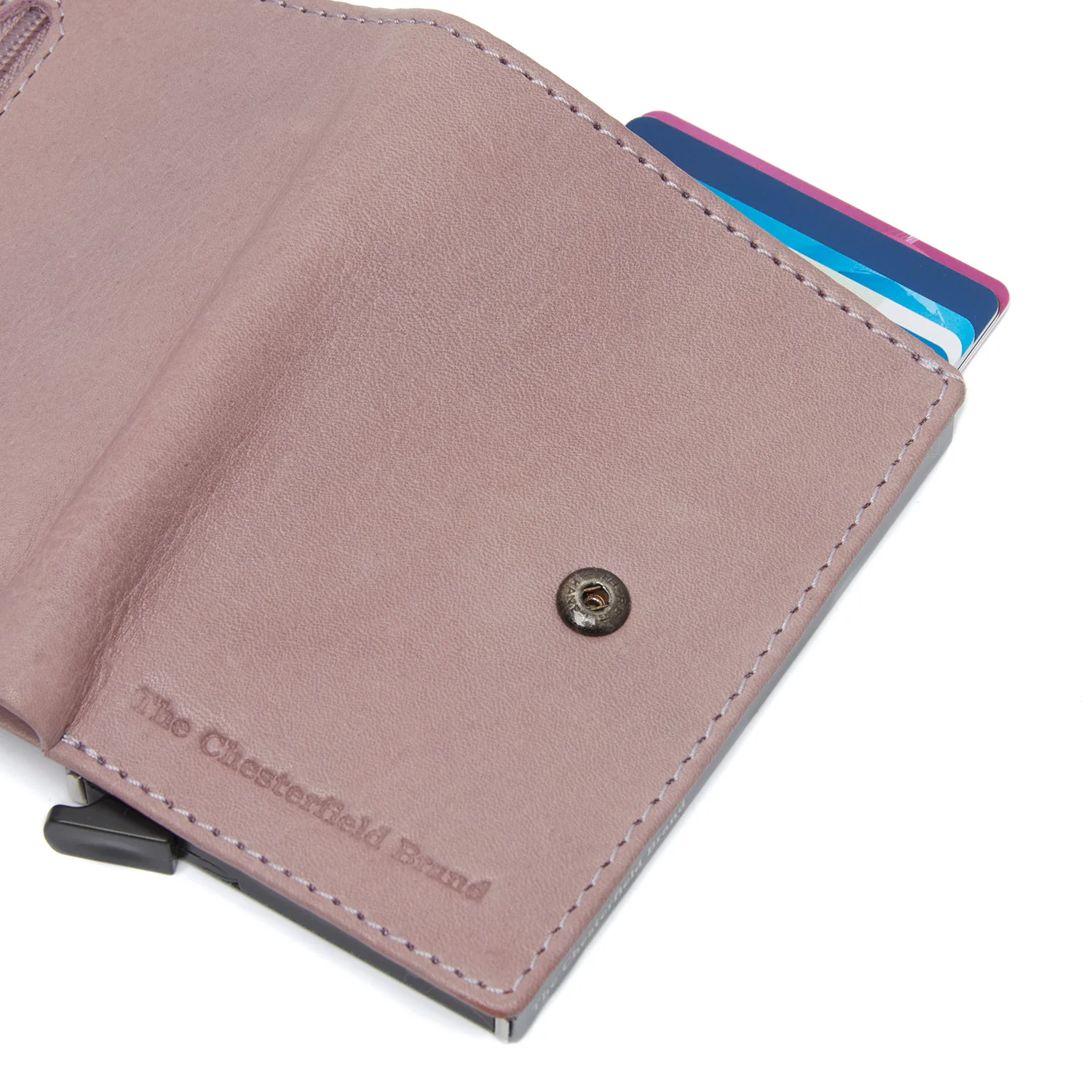 Leather Card Holder Lavender Lilac Kaunas - Image 5