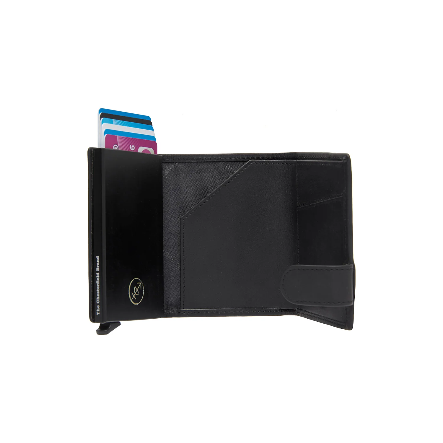 Leather Card Holder Light Grey Delsbo - Image 2