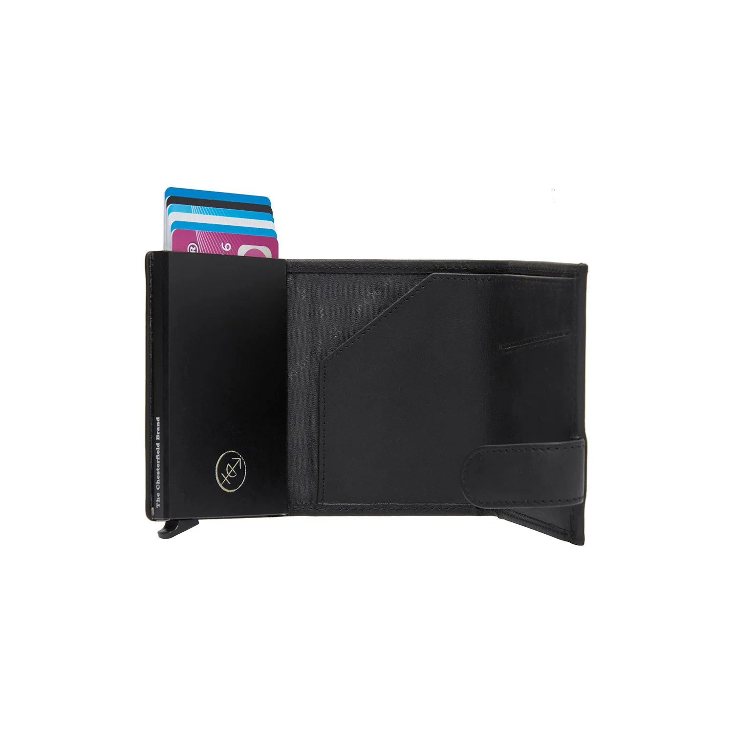 Leather Card Holder Navy Sabana - Image 2