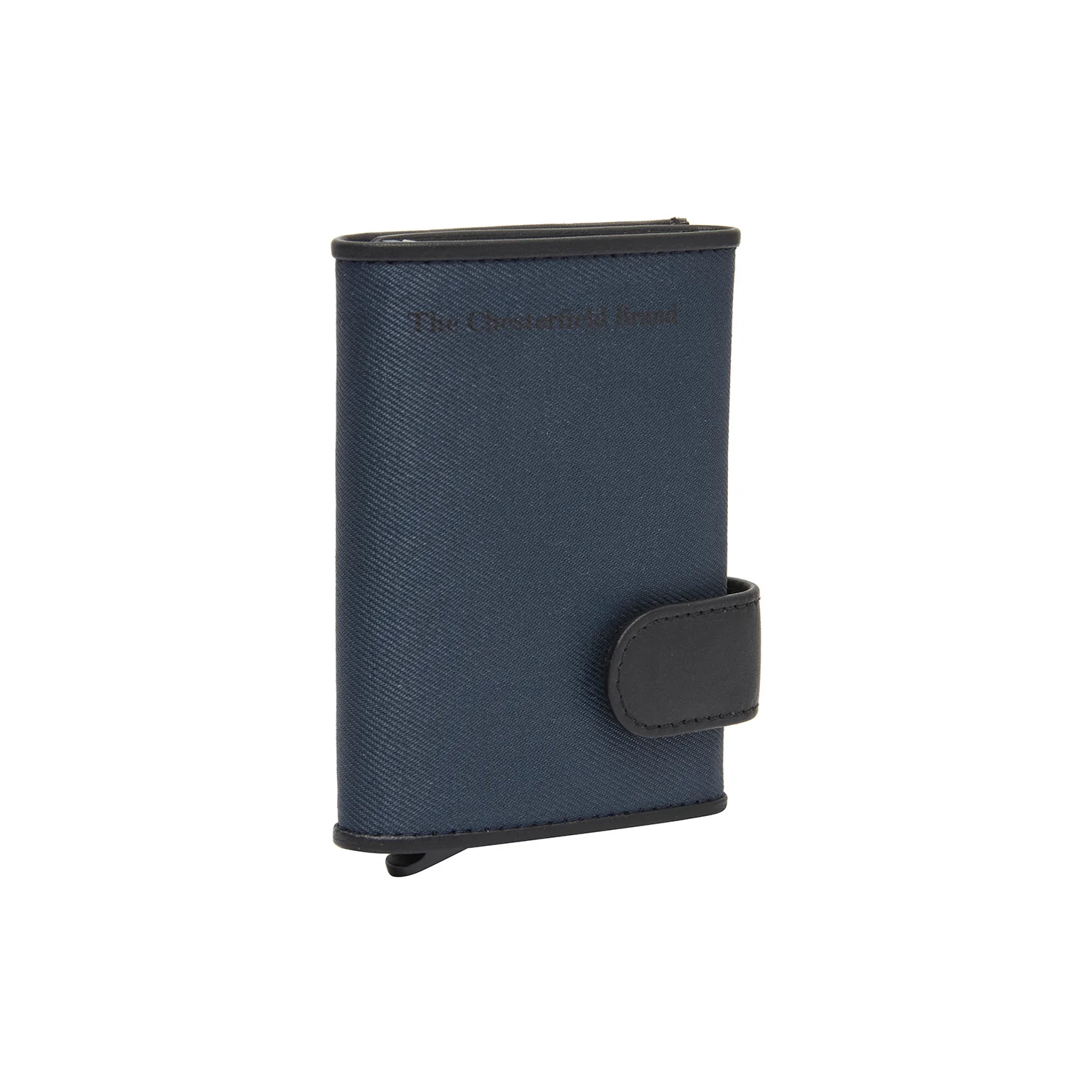 Leather Card Holder Navy Sabana - Image 5
