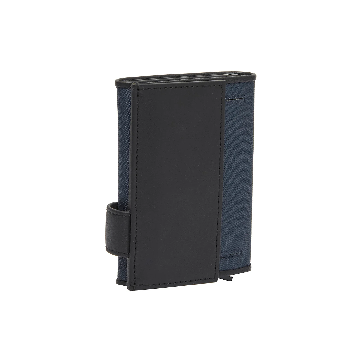 Leather Card Holder Navy Sabana - Image 6