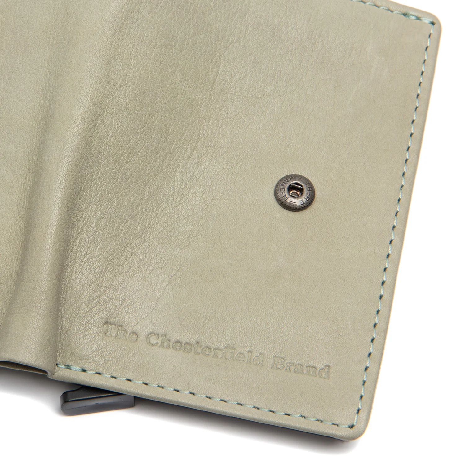Leather Card Holder Ocean Green Kaunas - Image 4