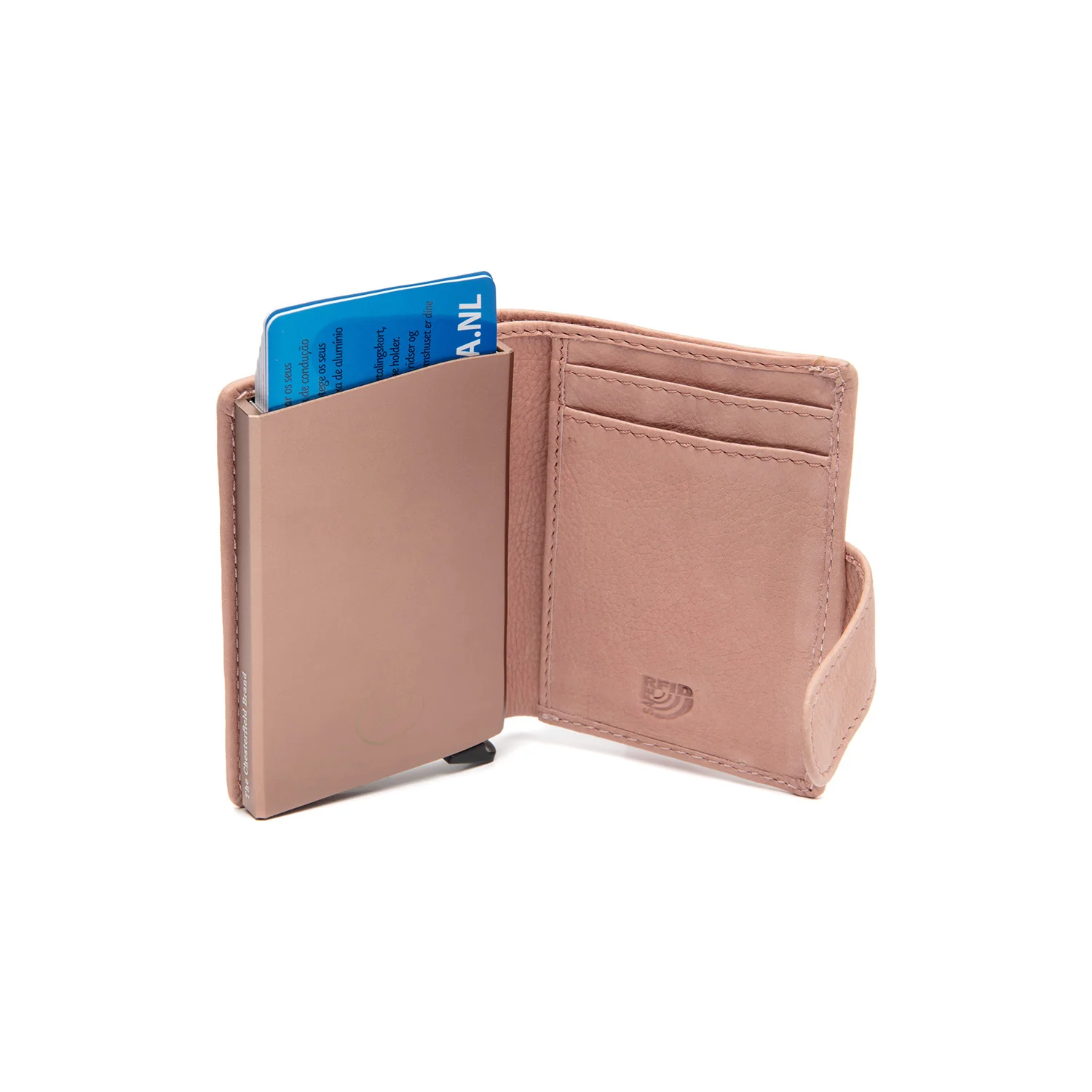 Leather Card Holder Vintage Rose Kaunas - Image 3