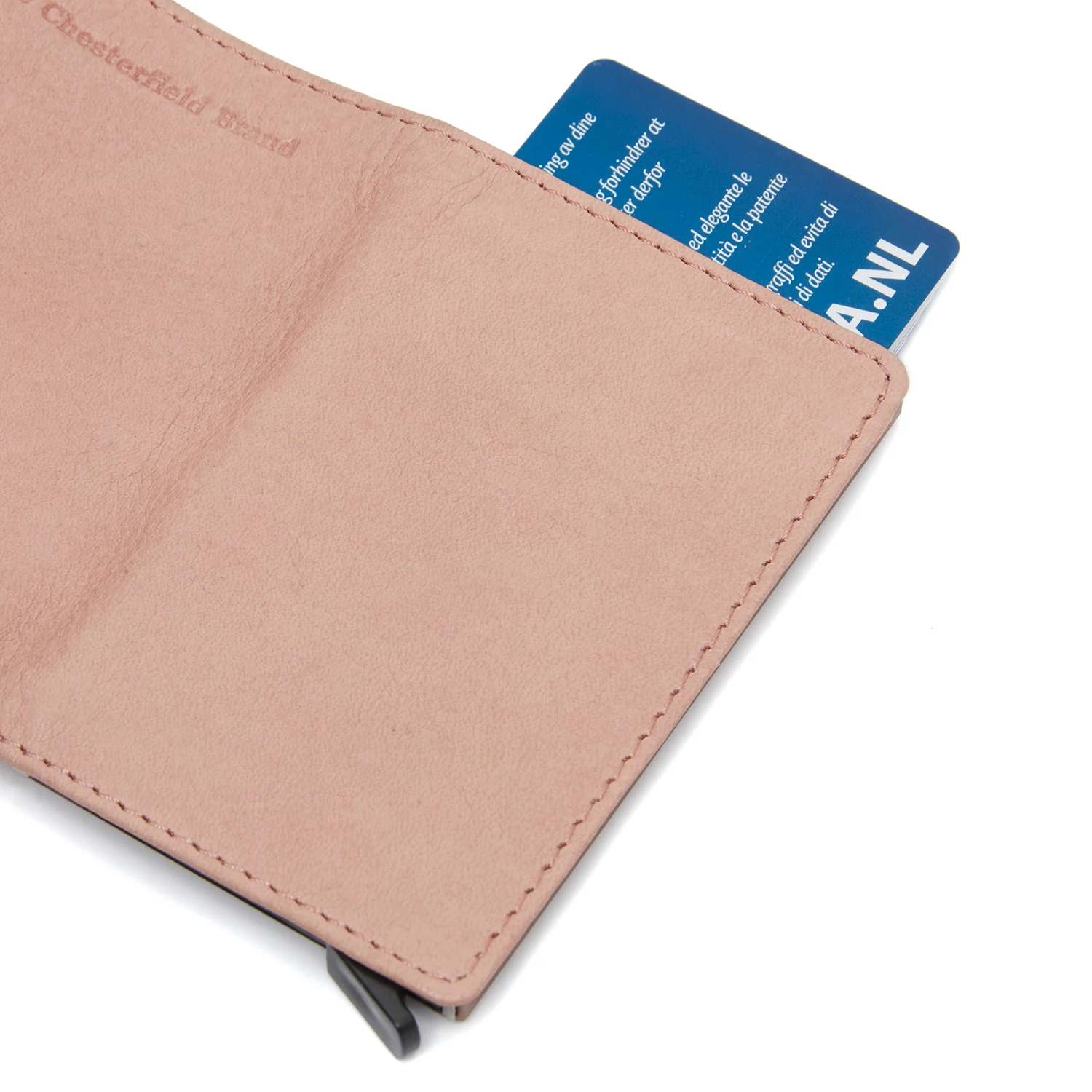 Leather Card Holder Vintage Rose Nivala - Image 4