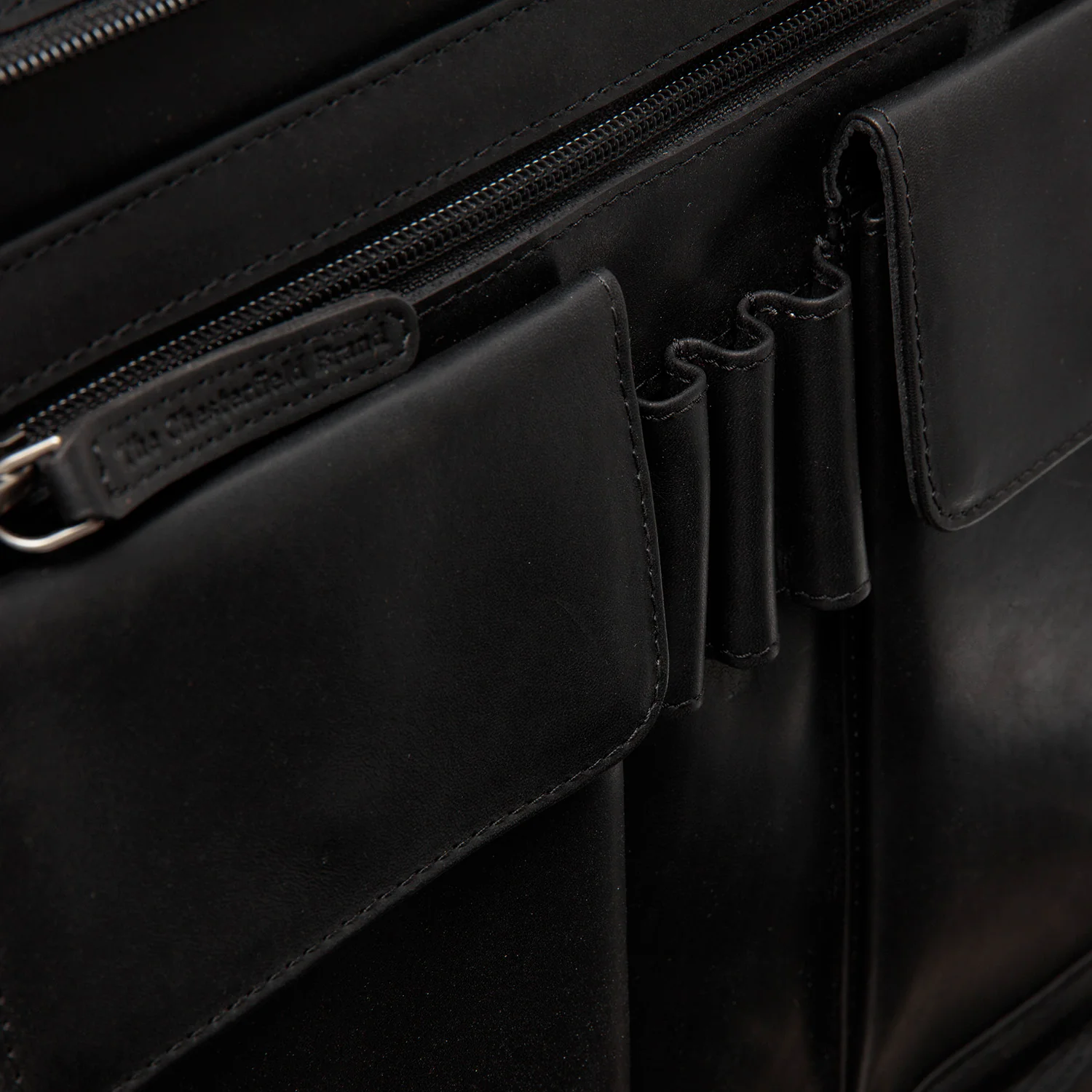 Leather Document Case Black Moreton - Image 5