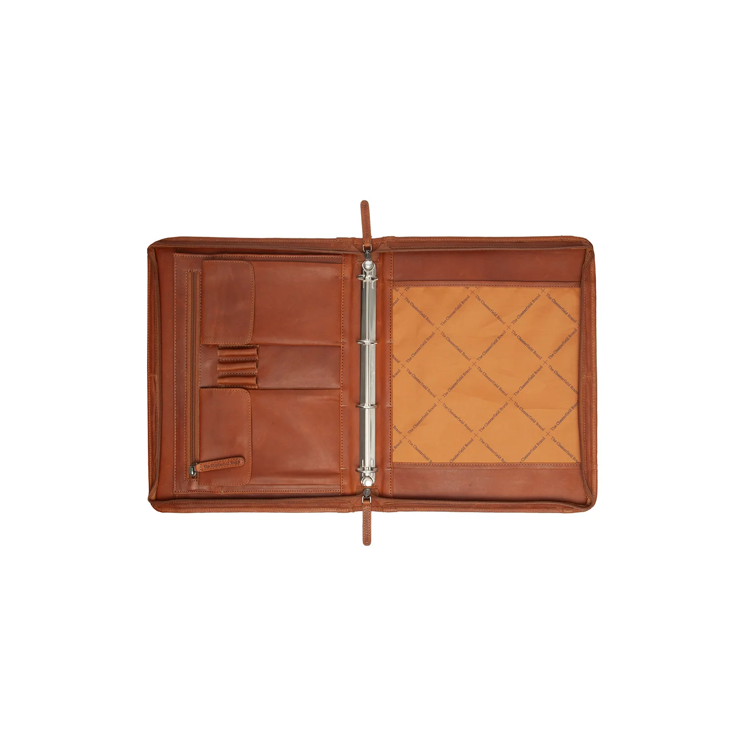 Leather Document Case Cognac Moreton - Image 3