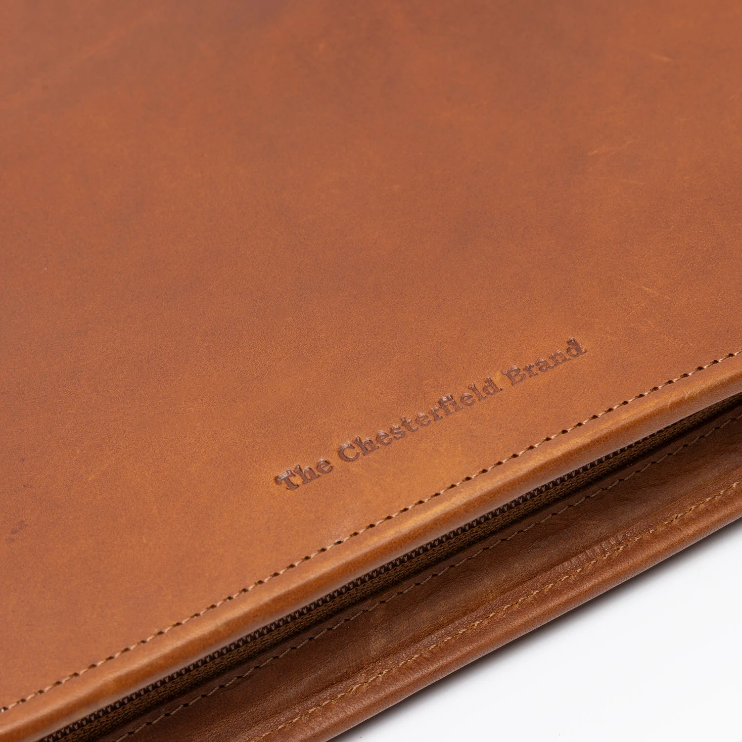 Leather Document Case Cognac Moreton - Image 5