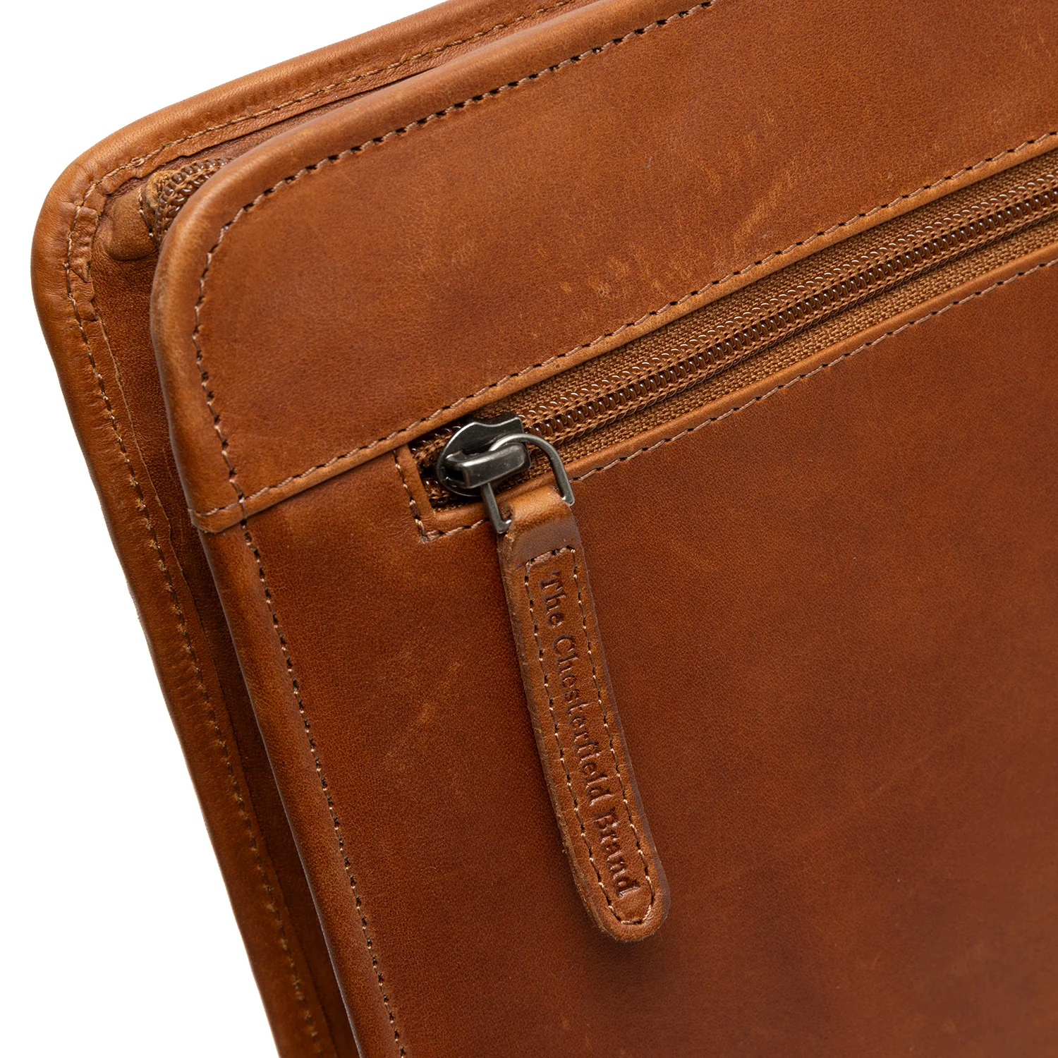 Leather Document Case Cognac Moreton - Image 6