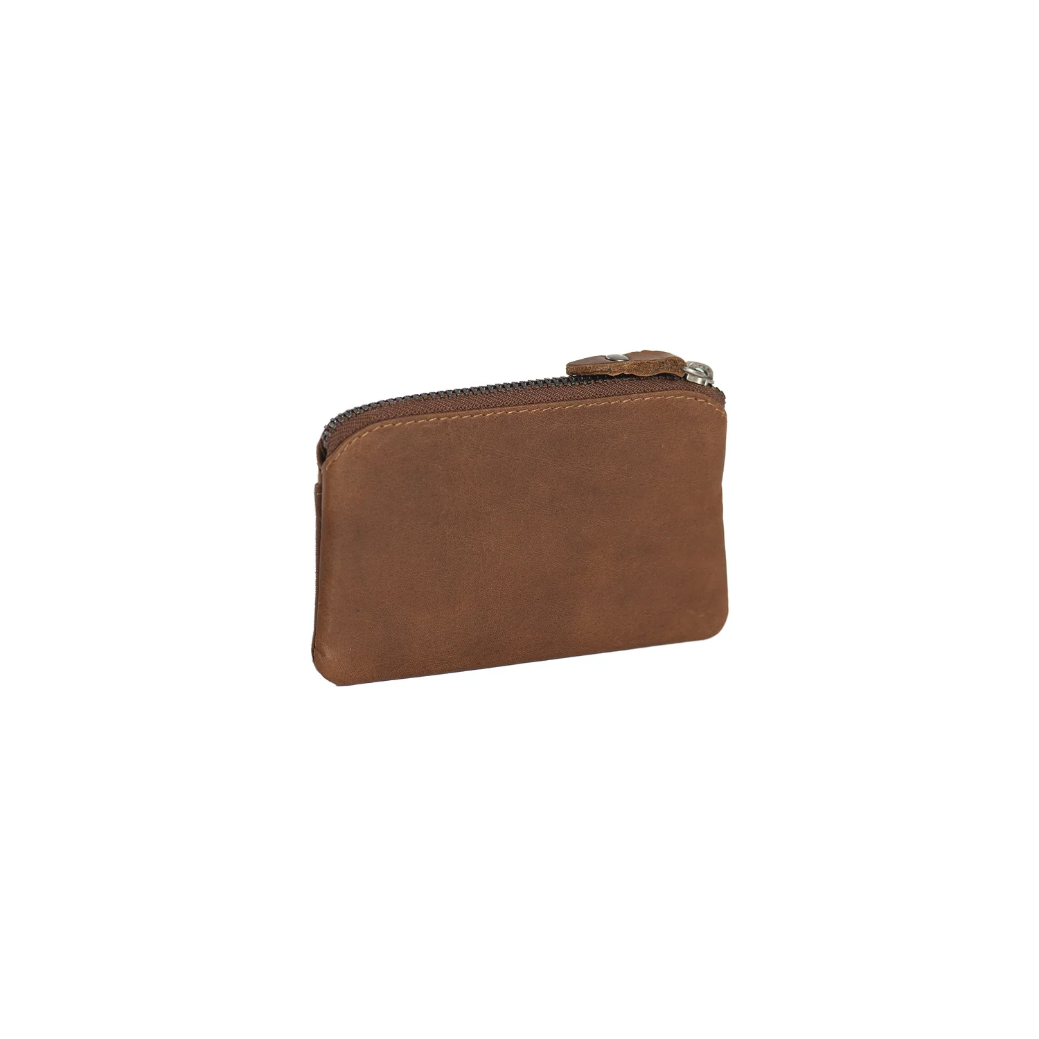 Leather Key Pouch Cognac Oliver - Image 6