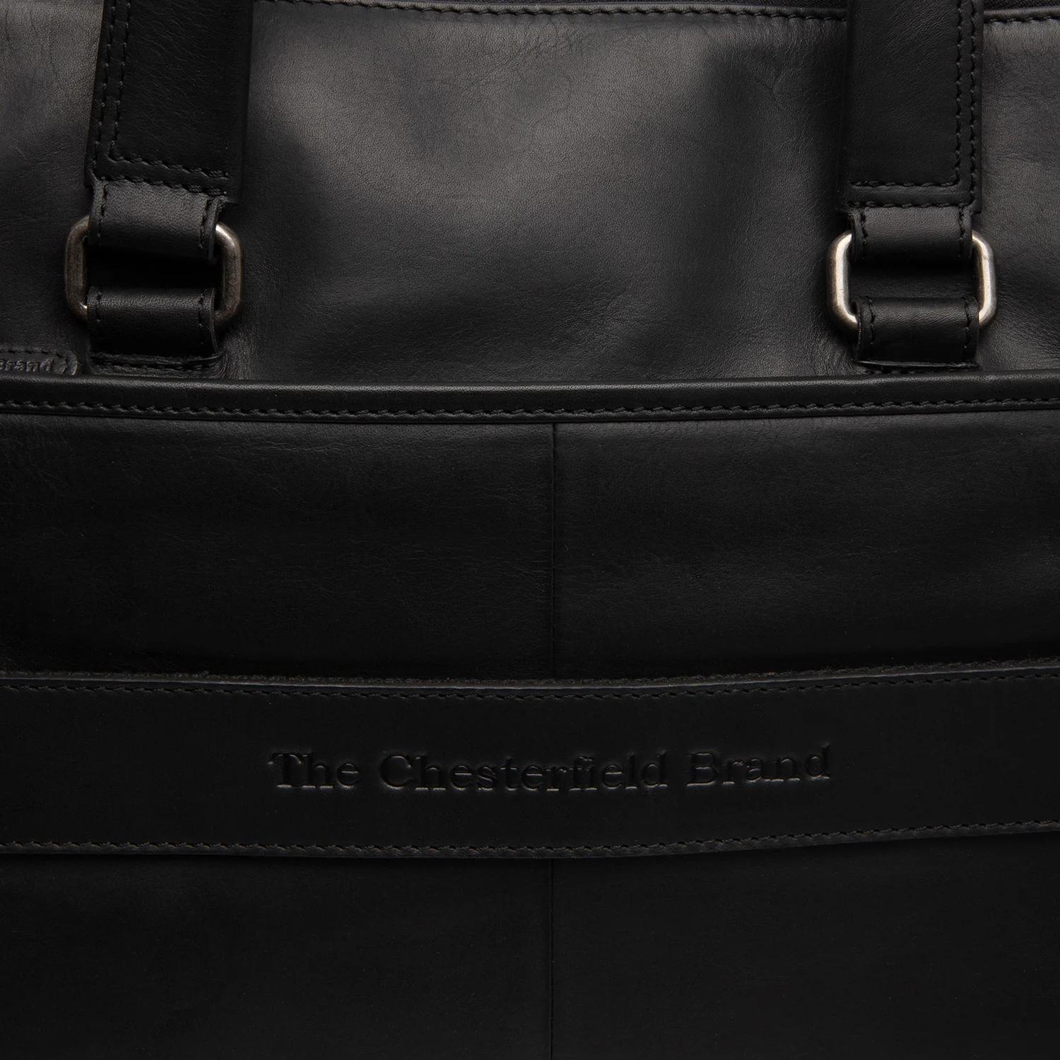 Leather Laptop Bag Black Elvas - Image 6