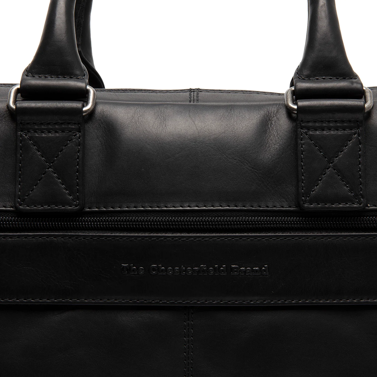 Leather Laptop Bag Black Fabian - Image 5