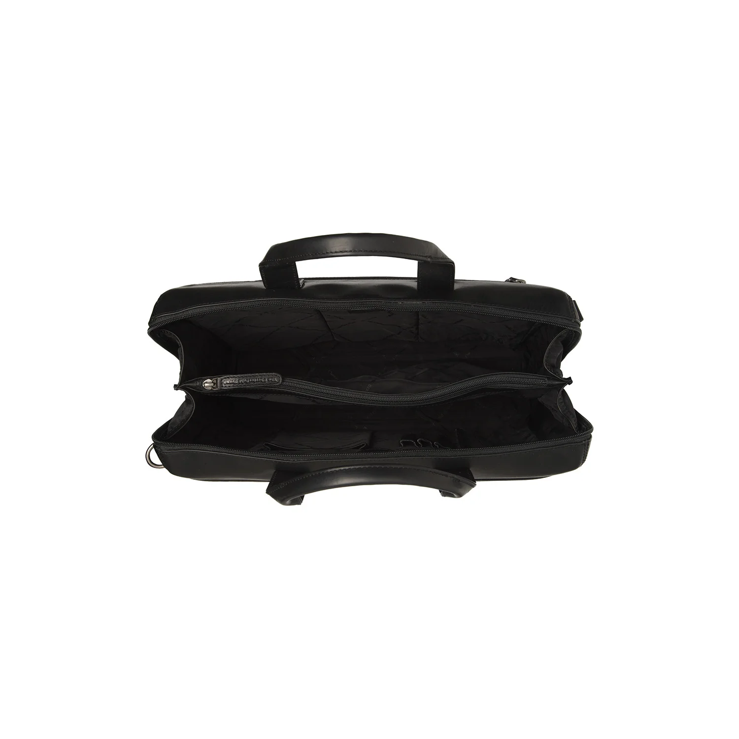 Leather Laptop Bag Black Levanto - Image 5