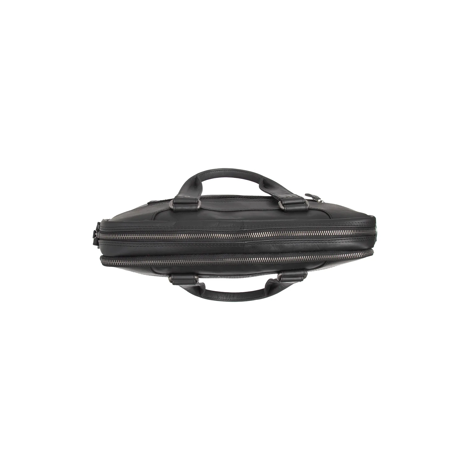 Leather Laptop Bag Black Montara - Image 4