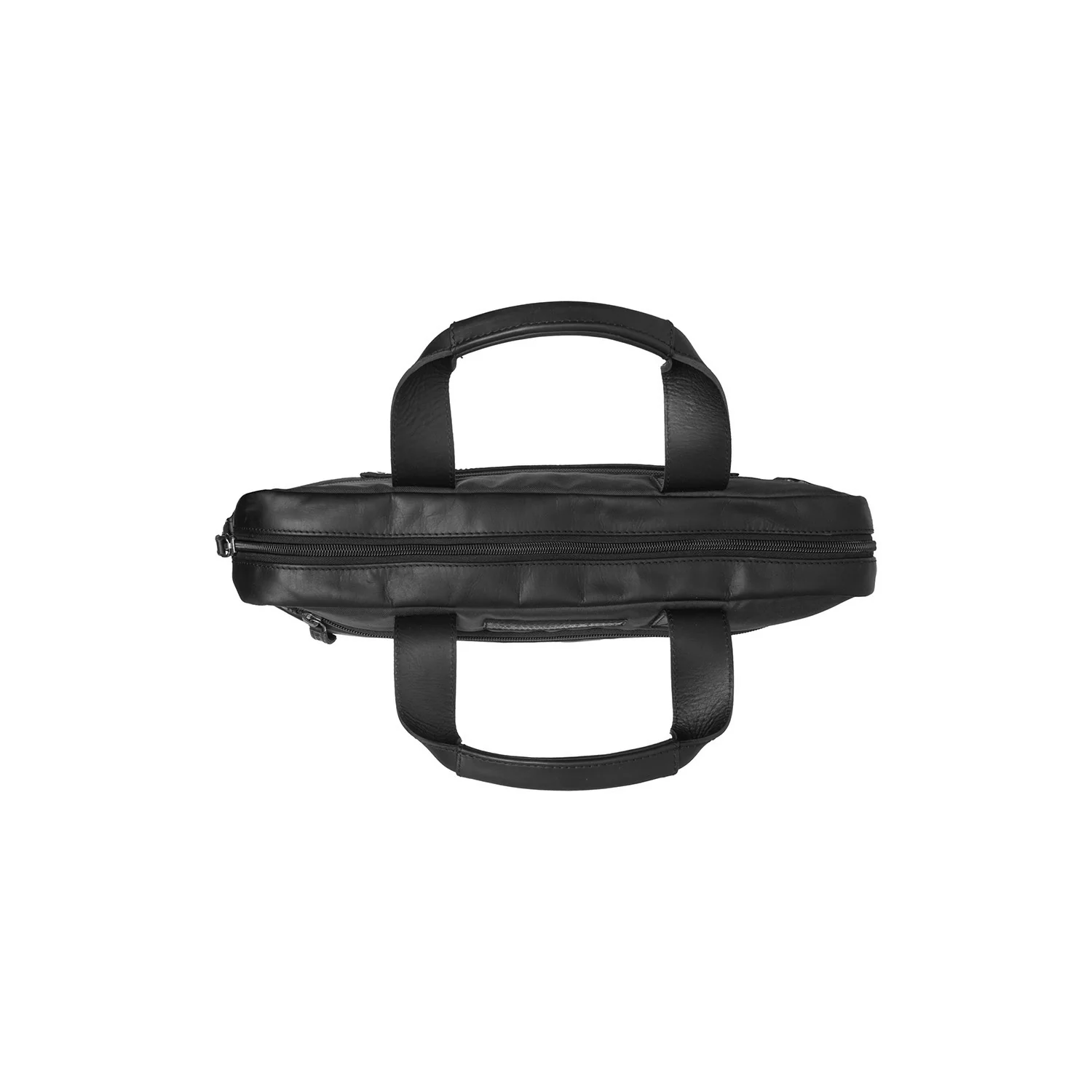 Leather Laptop Bag Black Narvik - Image 3