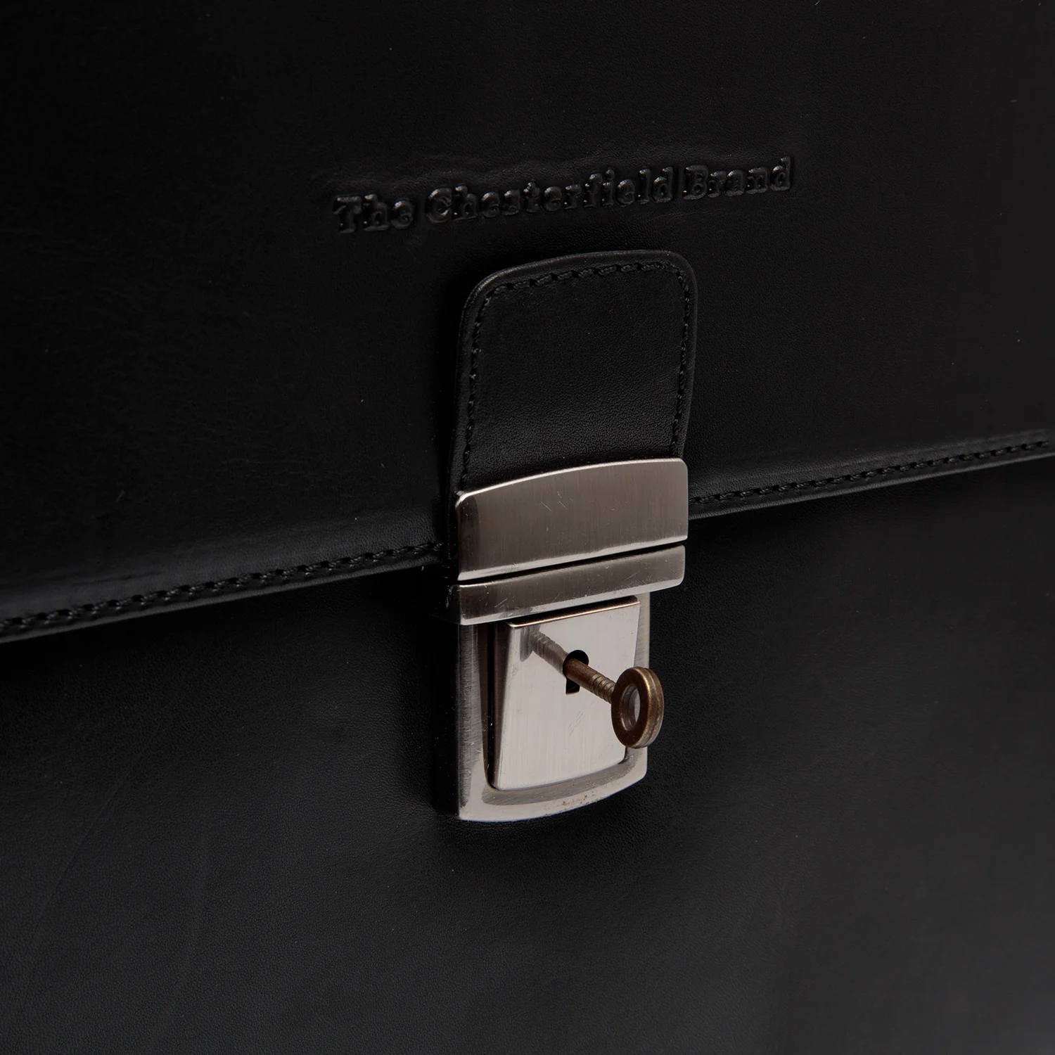 Leather Laptop Bag Black Salvatore - Image 2