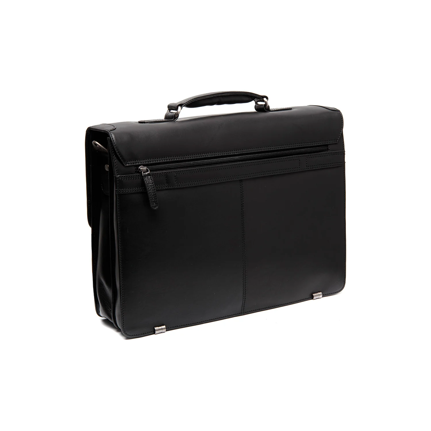 Leather Laptop Bag Black Salvatore - Image 6