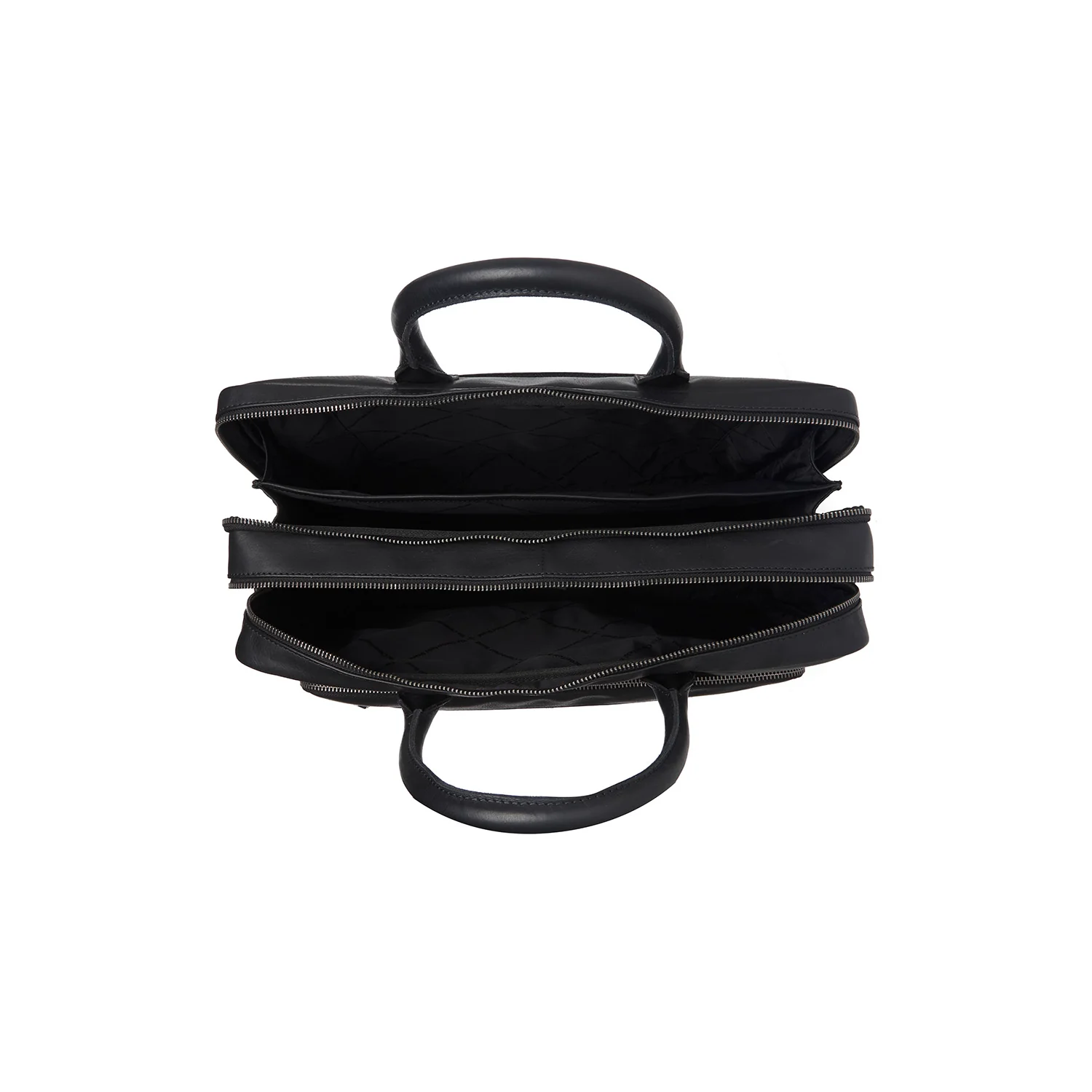 Leather Laptop Bag Black Tacama - Image 5