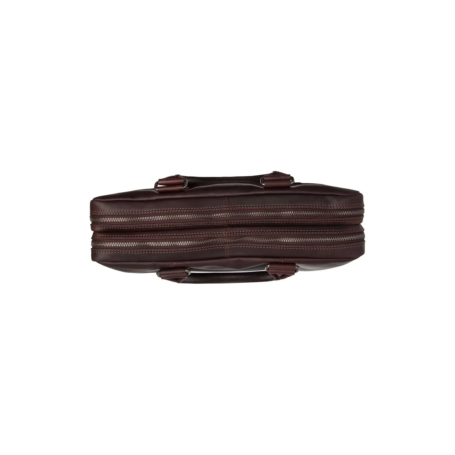 Leather Laptop Bag Brown Fabian - Image 3