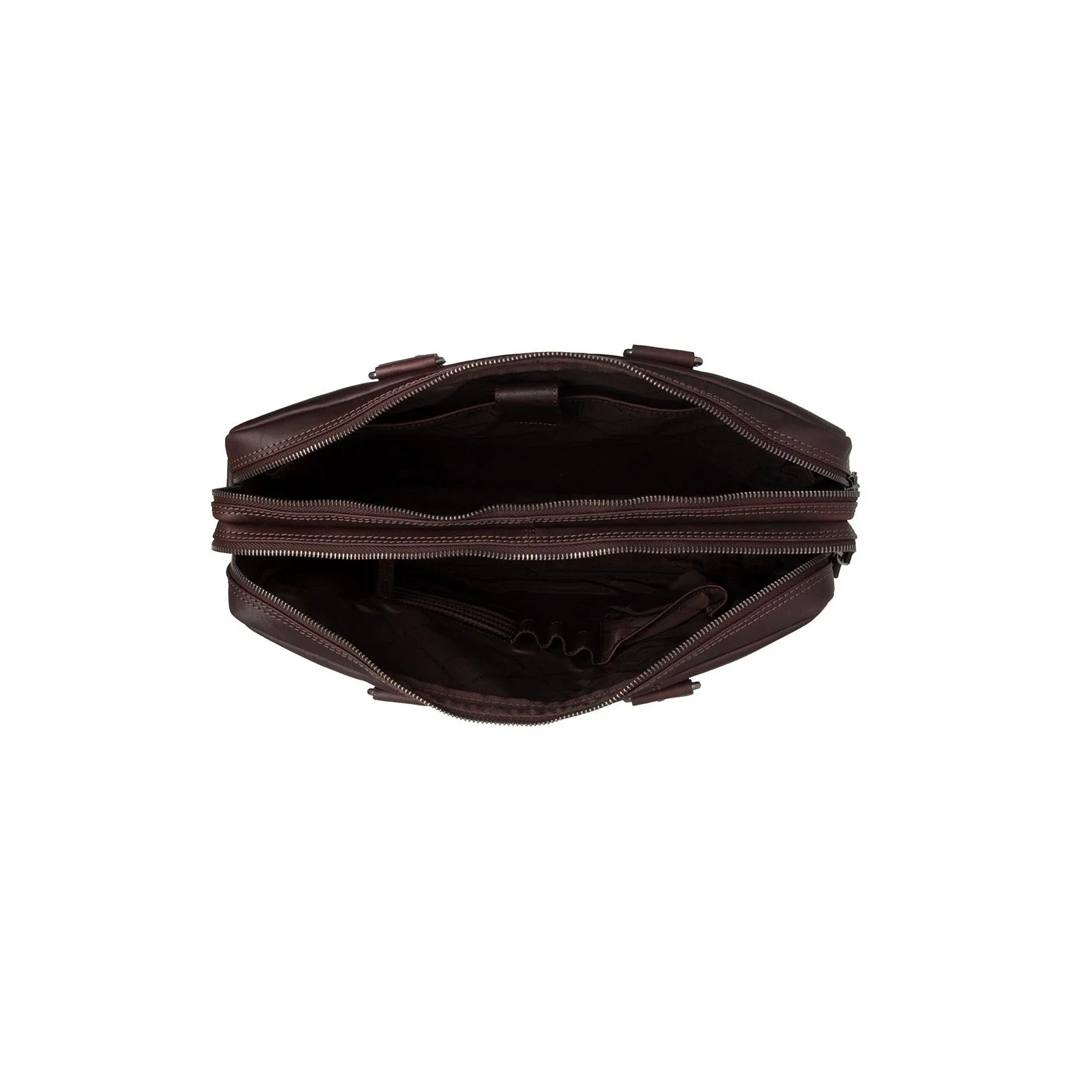 Leather Laptop Bag Brown Fabian - Image 4