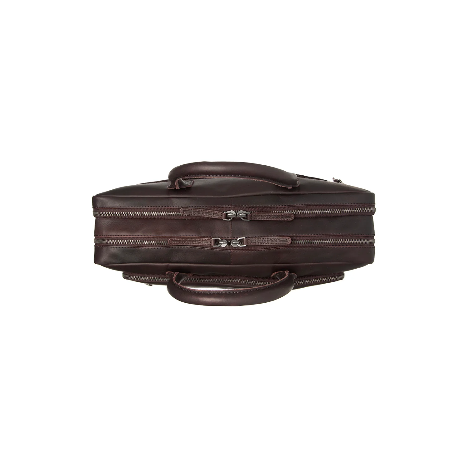 Leather Laptop Bag Brown Tacama - Image 4