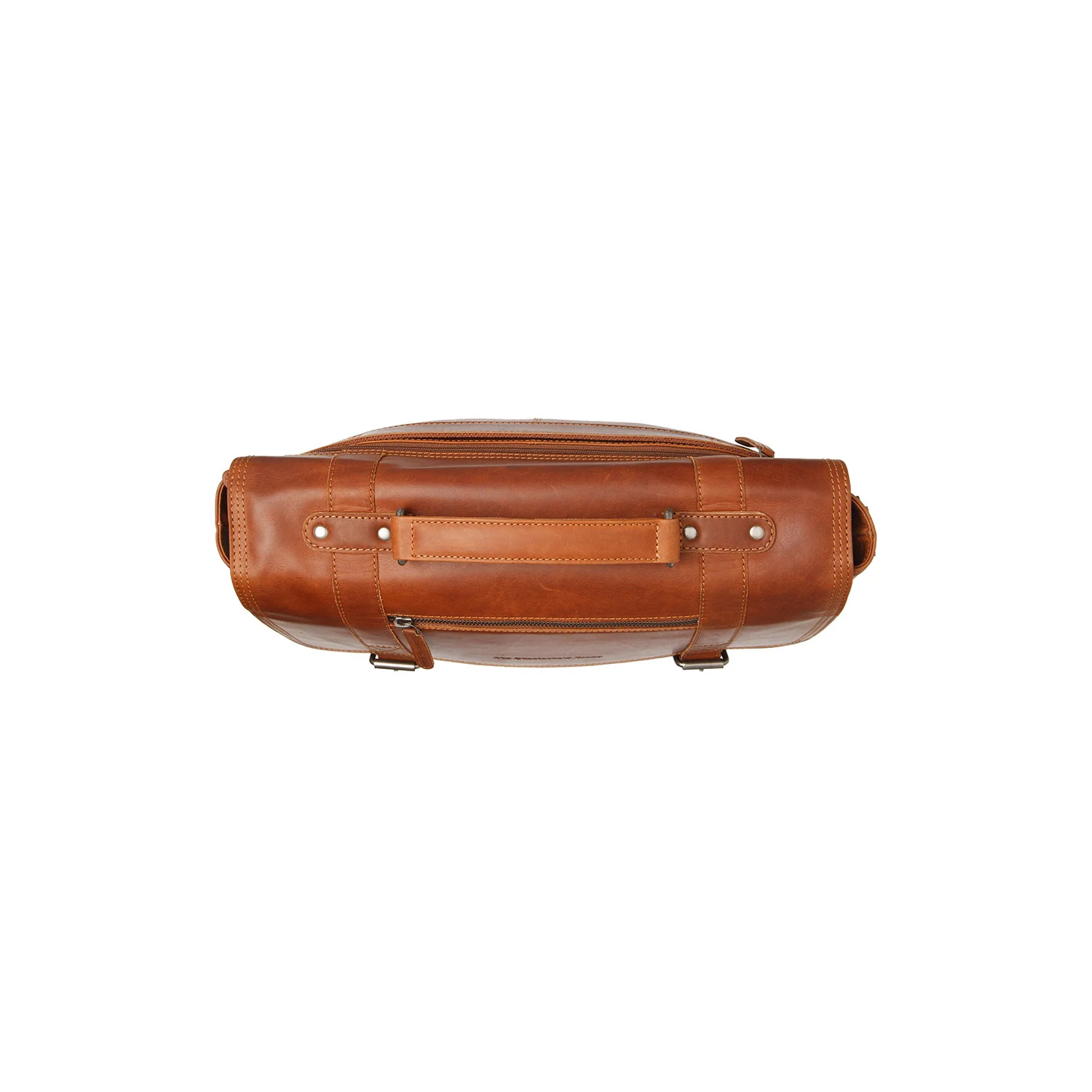 Leather Laptop Bag Cognac Imperia - Image 6