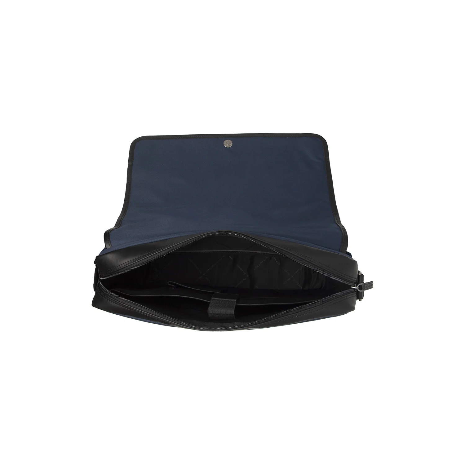 Leather Laptop Bag Navy Falun - Image 4