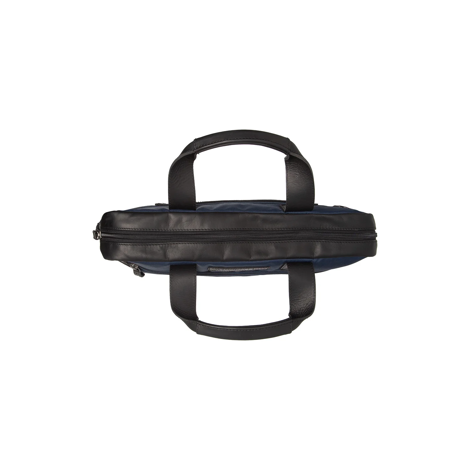 Leather Laptop Bag Navy Narvik - Image 4