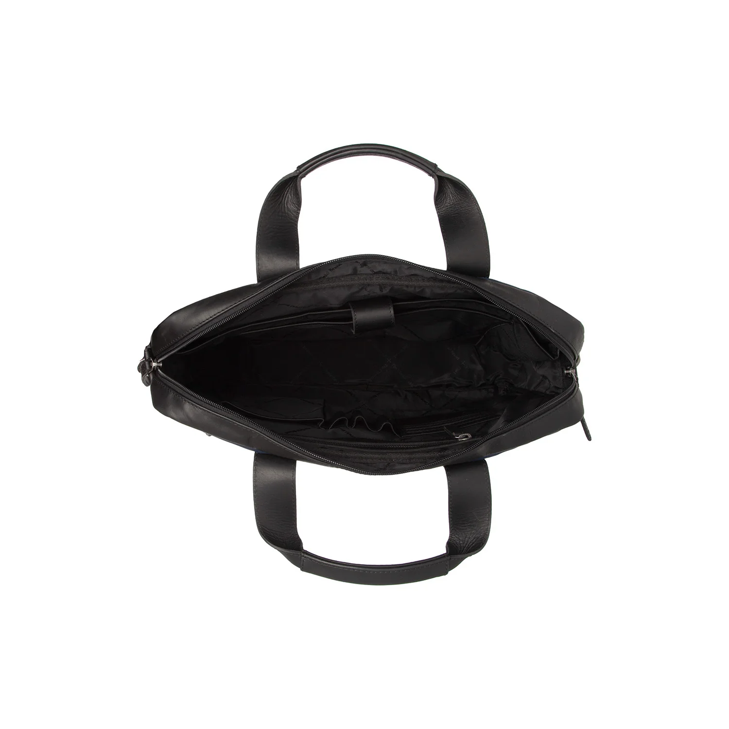 Leather Laptop Bag Navy Narvik - Image 5