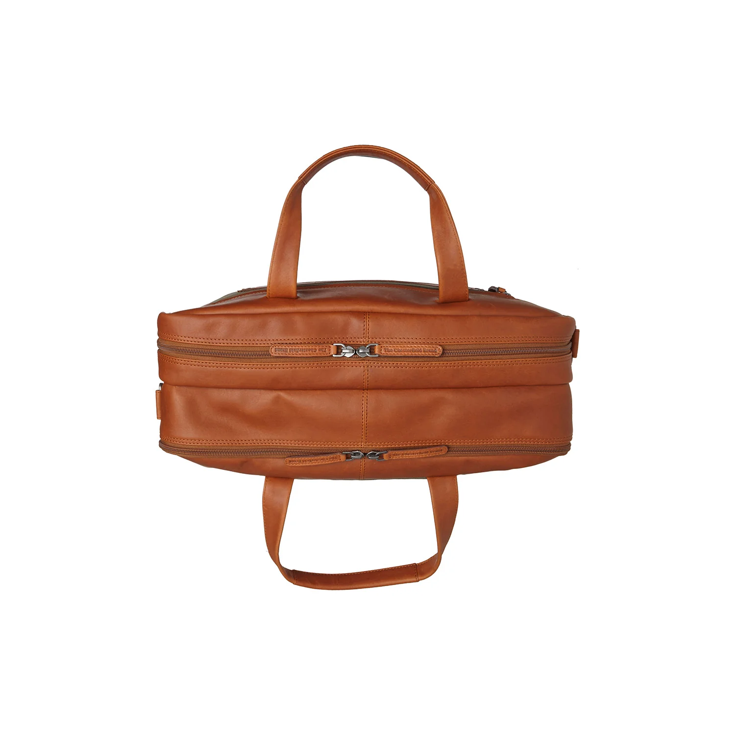 Leather Laptop Bag Steel Green Nivano - Image 2