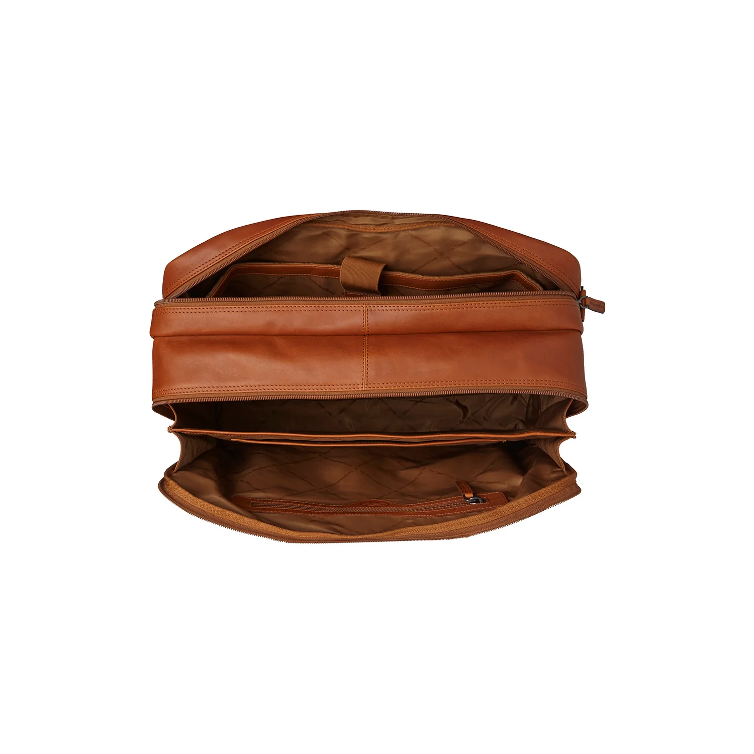 Leather Laptop Bag Steel Green Nivano - Image 3