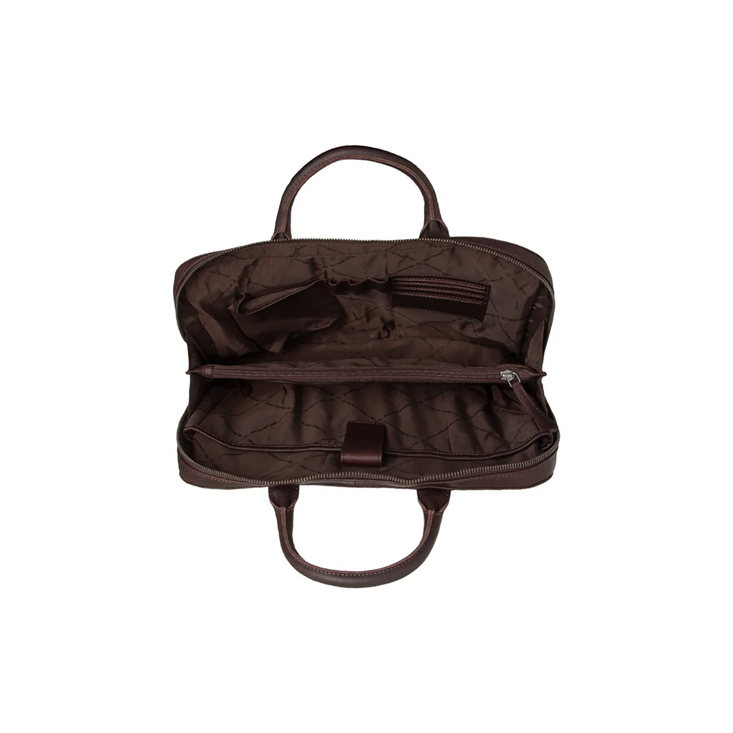 Leather Laptop Bag Brown Tilbury - Image 4