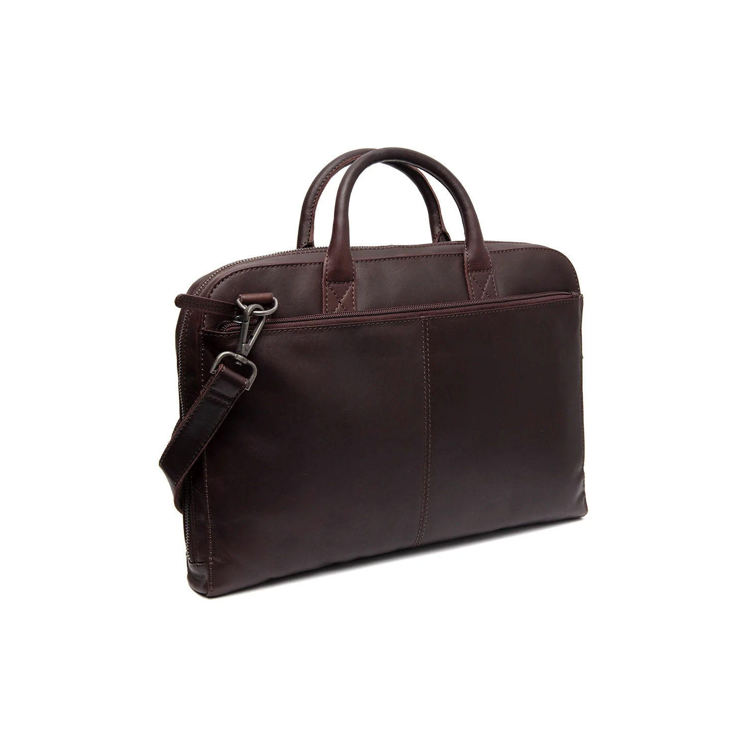 Leather Laptop Bag Brown Tilbury - Image 6