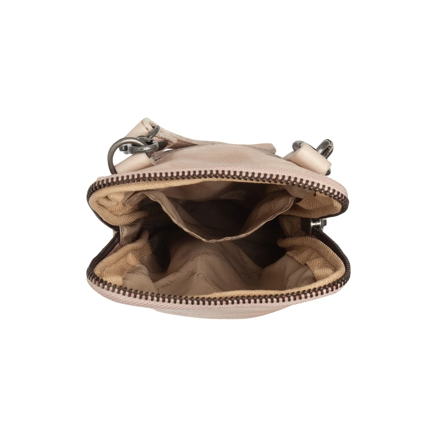 Leather Phone Pouch Beige Salta - Image 3