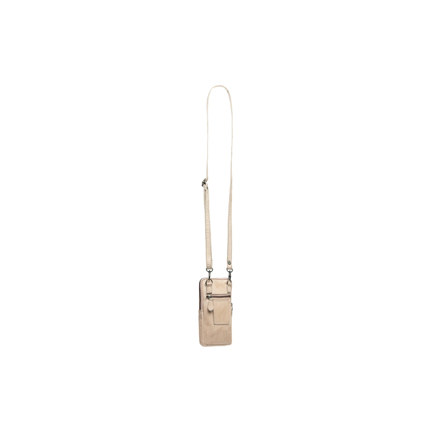 Leather Phone Pouch Beige Salta - Image 8