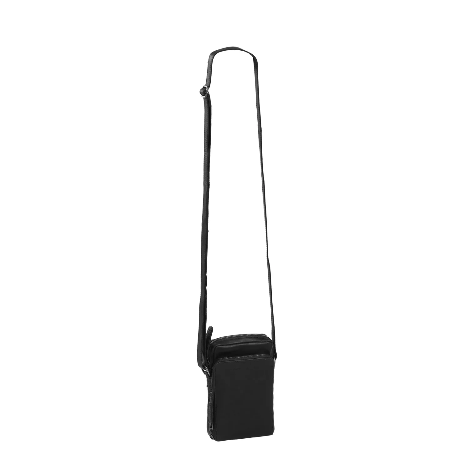 Leather Phone Pouch Black Hamilton - Image 3
