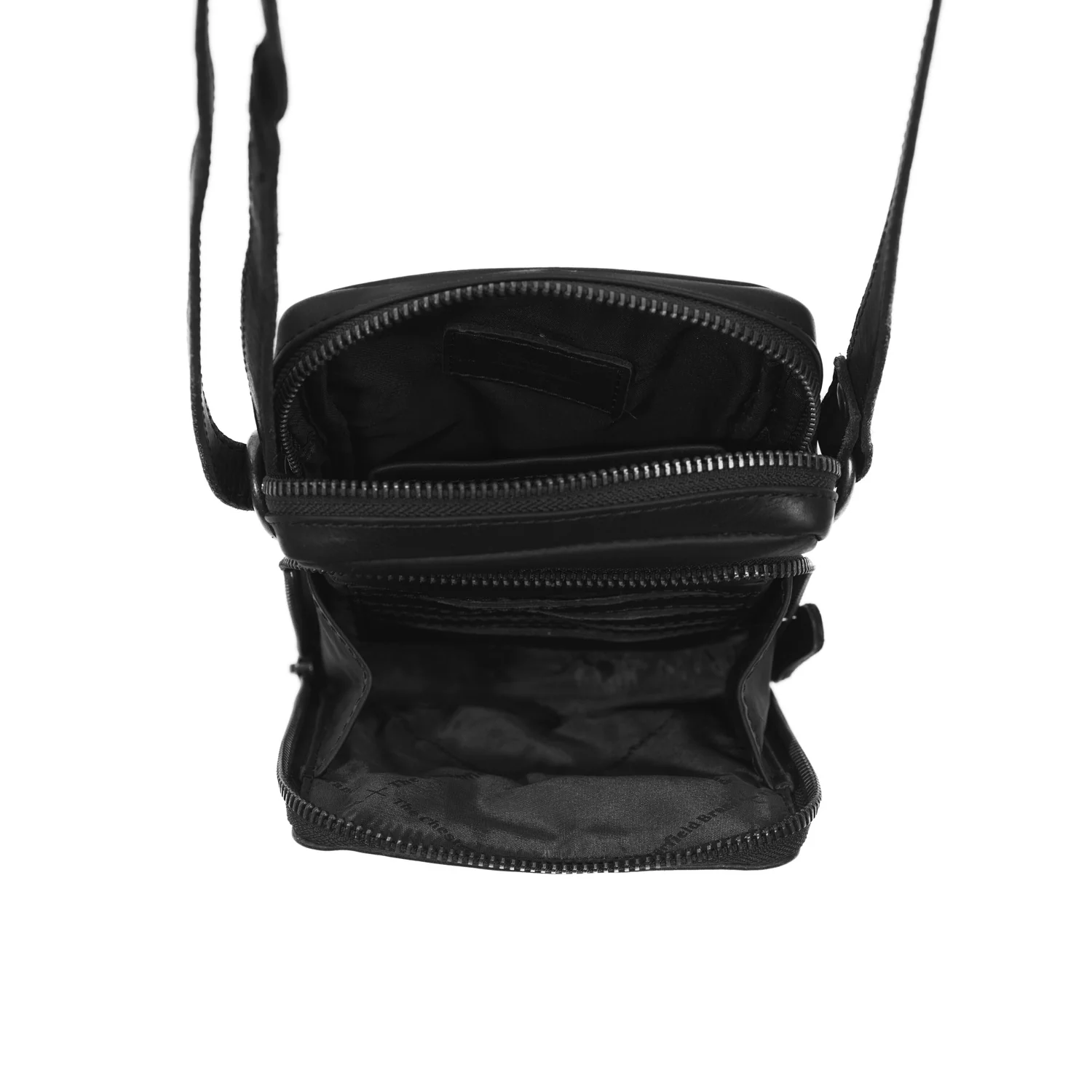 Leather Phone Pouch Black Hamilton - Image 4