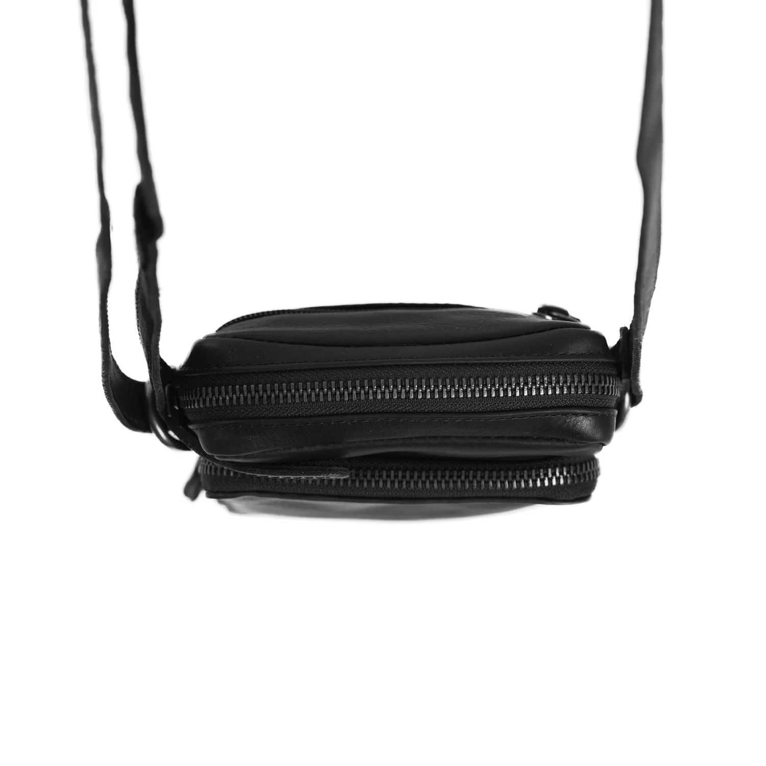 Leather Phone Pouch Black Hamilton - Image 8