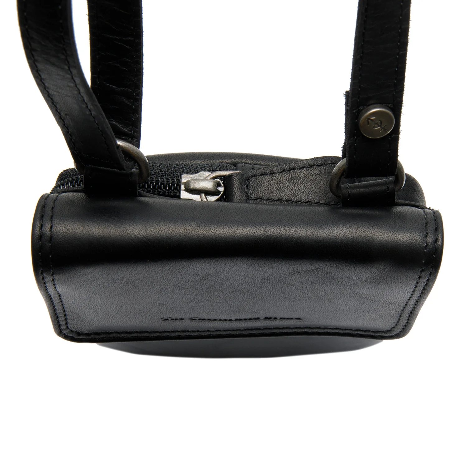 Leather Phone Pouch Black Langley - Image 4