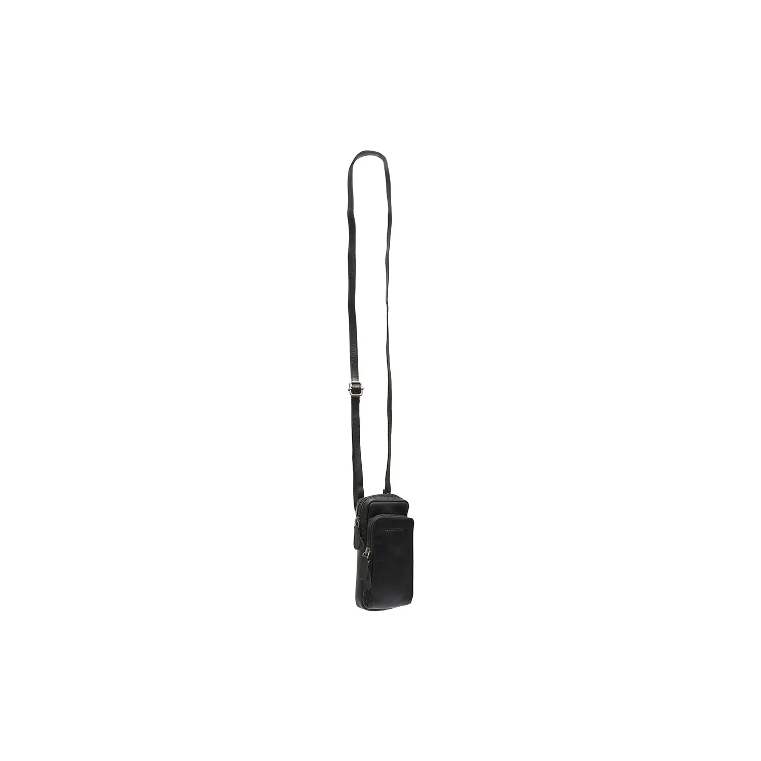 Leather Phone Pouch Black Valdes - Image 4
