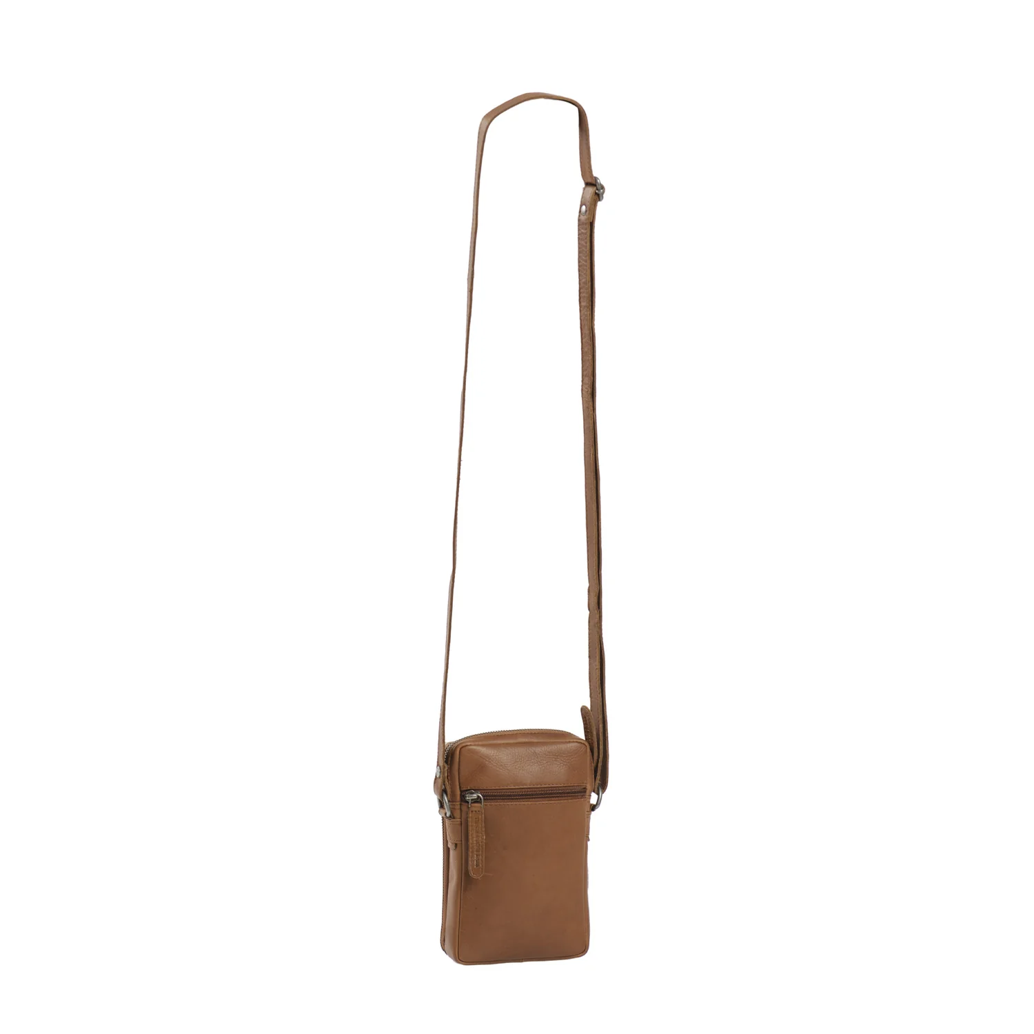 Leather Phone Pouch Cognac Hamilton - Image 7