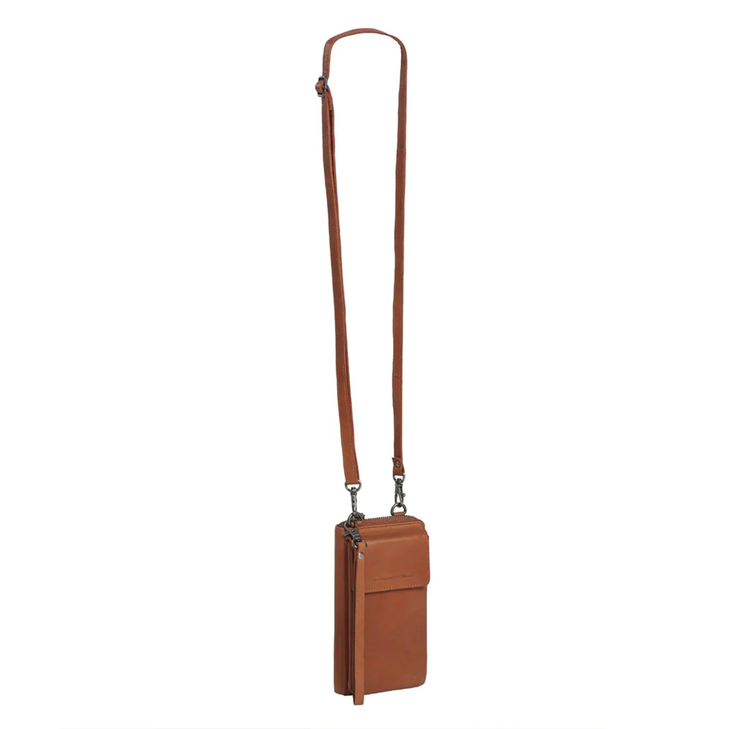 Leather Phone Pouch Cognac Malaga - Image 5