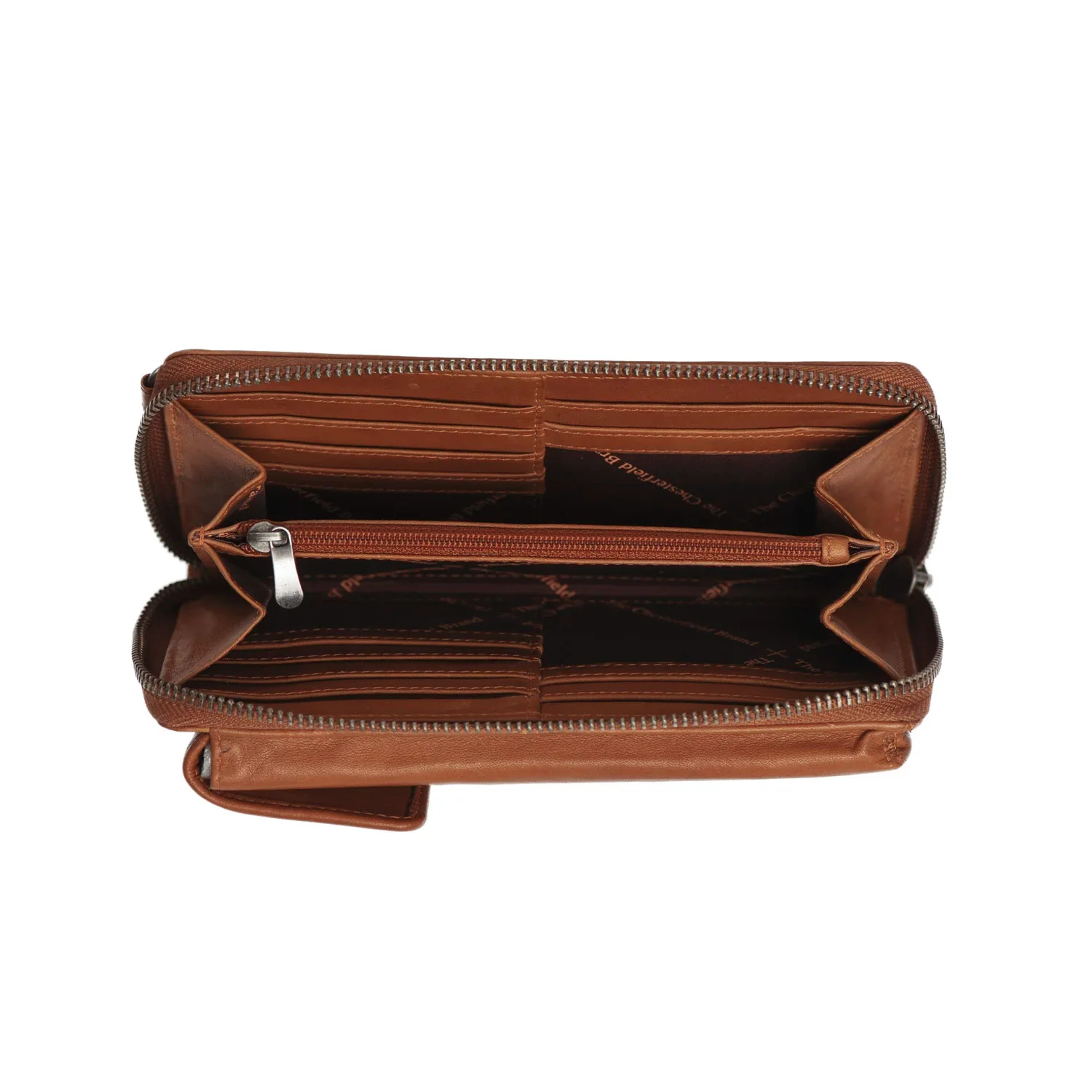 Leather Phone Pouch Cognac Malaga - Image 6