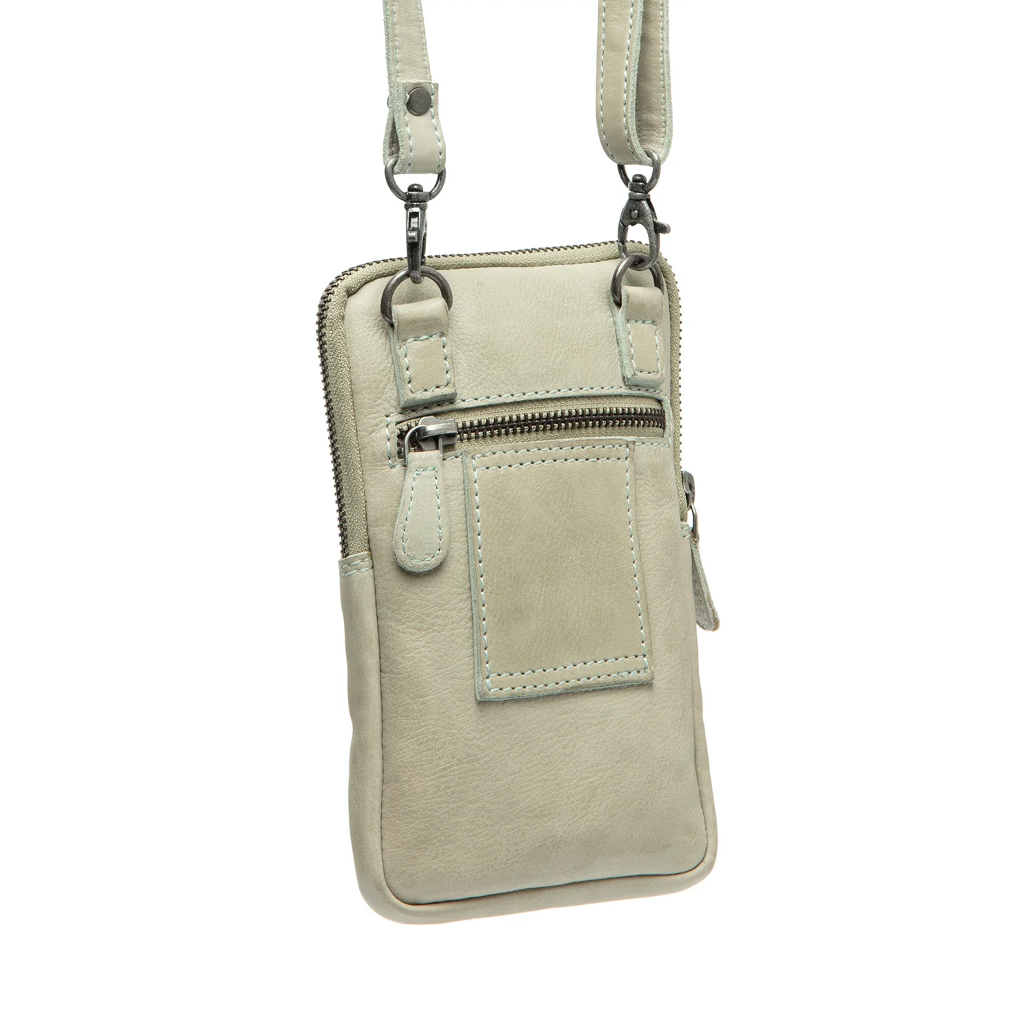 Leather Phone Pouch Ocean Green Salta - Image 7