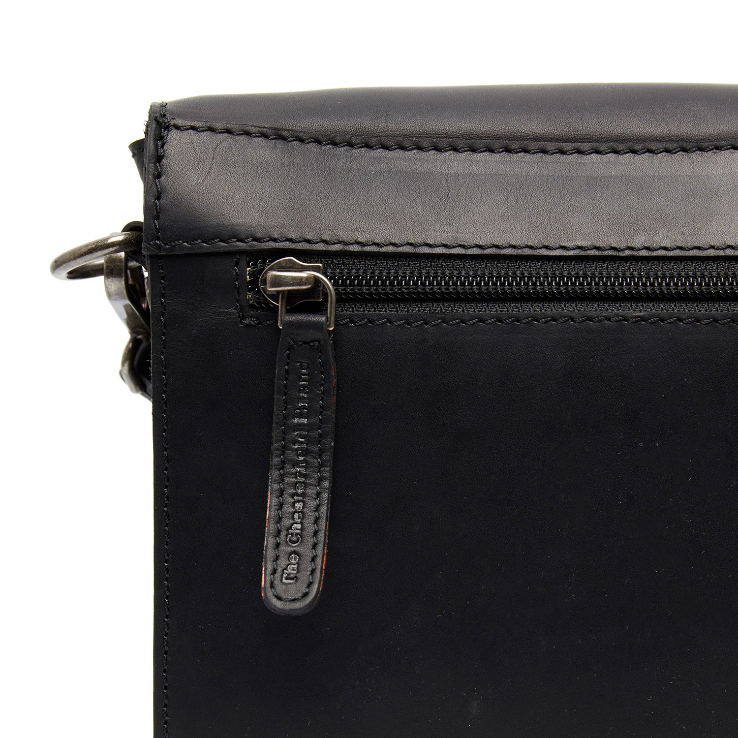 Leather Shoulder Bag Black Aviles - Image 6