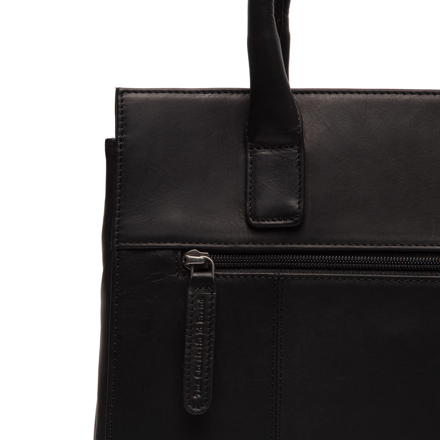 Leather Shoulder Bag Black Garda - Image 6