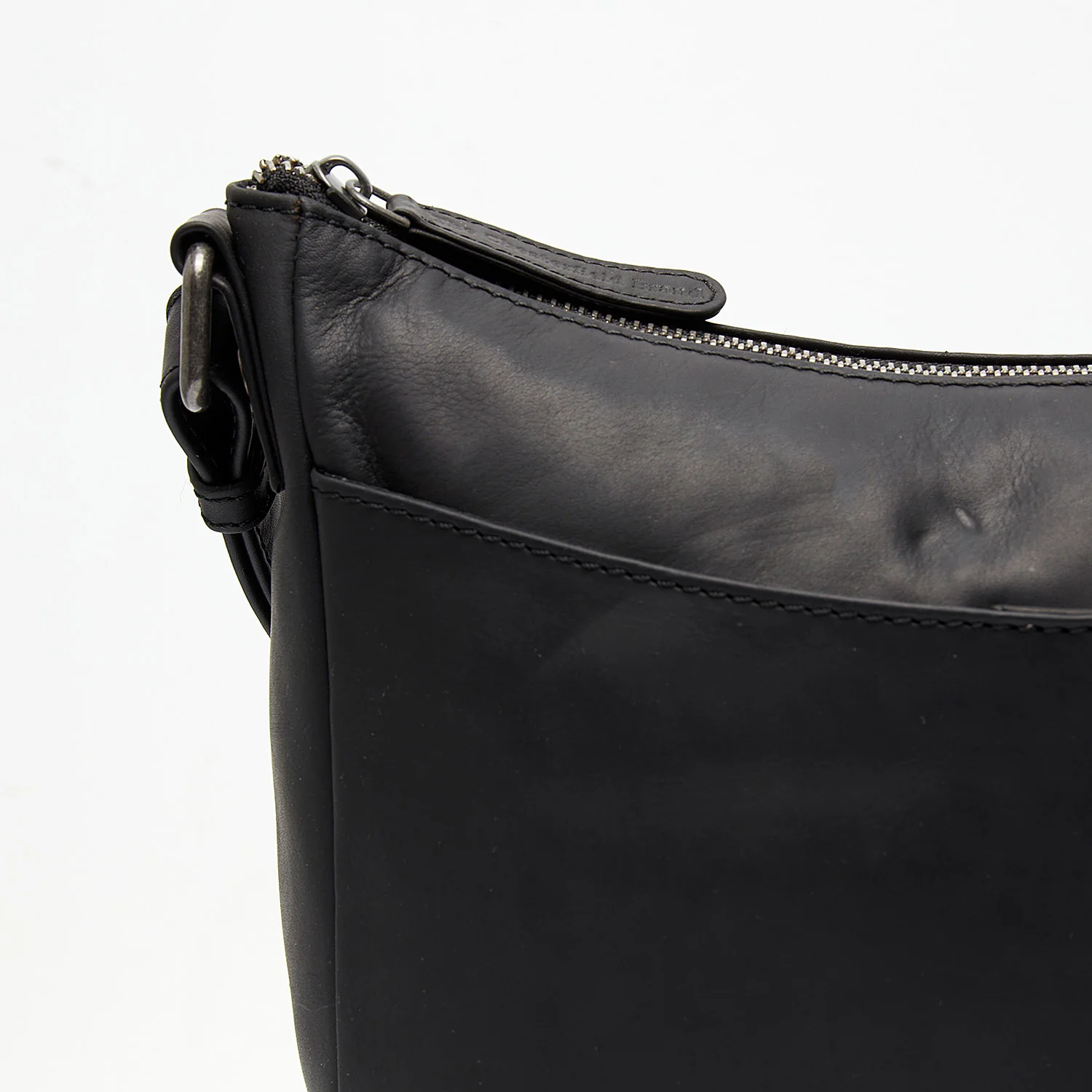 Leather Shoulder Bag Black Henderson - Image 2