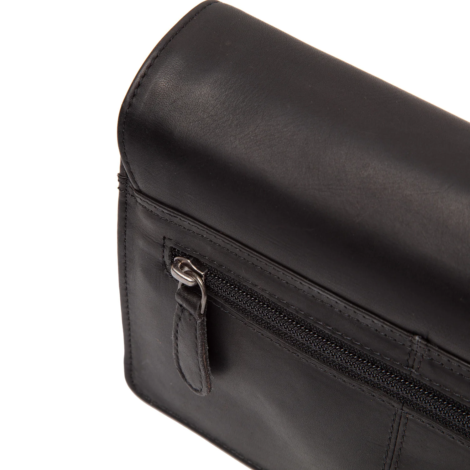 Leather Shoulder Bag Black Lucca - Image 5