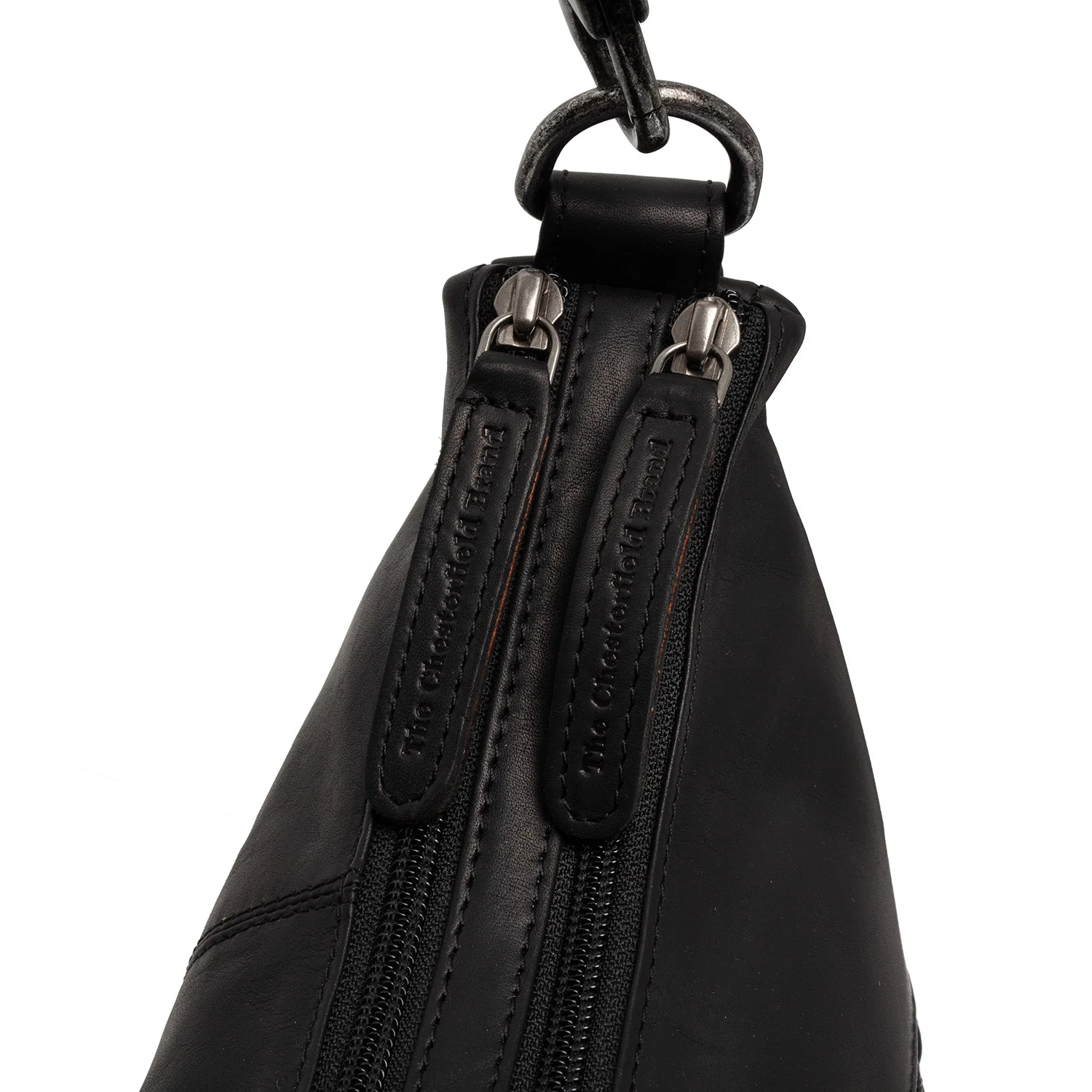 Leather Shoulder Bag Black Marle - Image 2